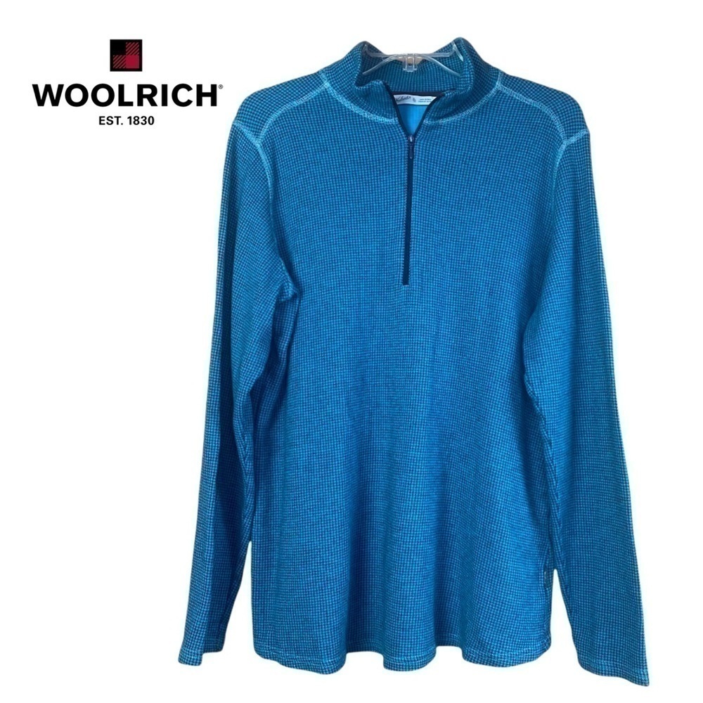 WOOLRICH quarter zip pull over sweater.